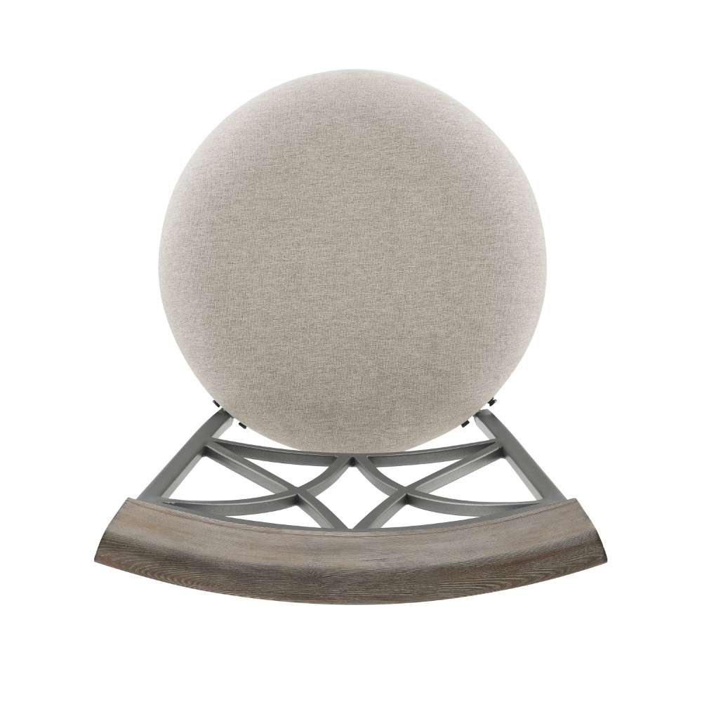 Powell Company - Hamilton Swivel Bar Stool, Pewter/Light Gray Cushion - D1481D21BSP veiw 6