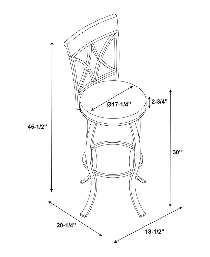 Powell Company - Hamilton Swivel Bar Stool, Pewter/Light Gray Cushion - D1481D21BSP veiw 9