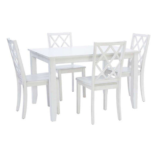 Powell Company - Hamlet 5Pc Dining Set White - D1001LD23WPC5 veiw 1