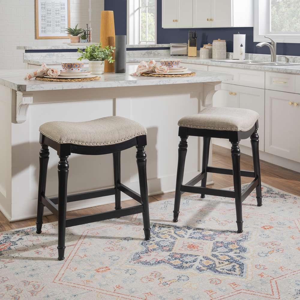 Powell Company - Hayes Big And Tall Counter Stool, Black - D1043D16CSB veiw 5