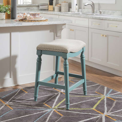Powell Company - Hayes Big And Tall Counter Stool, Blue - D1043D16CSBL veiw 6