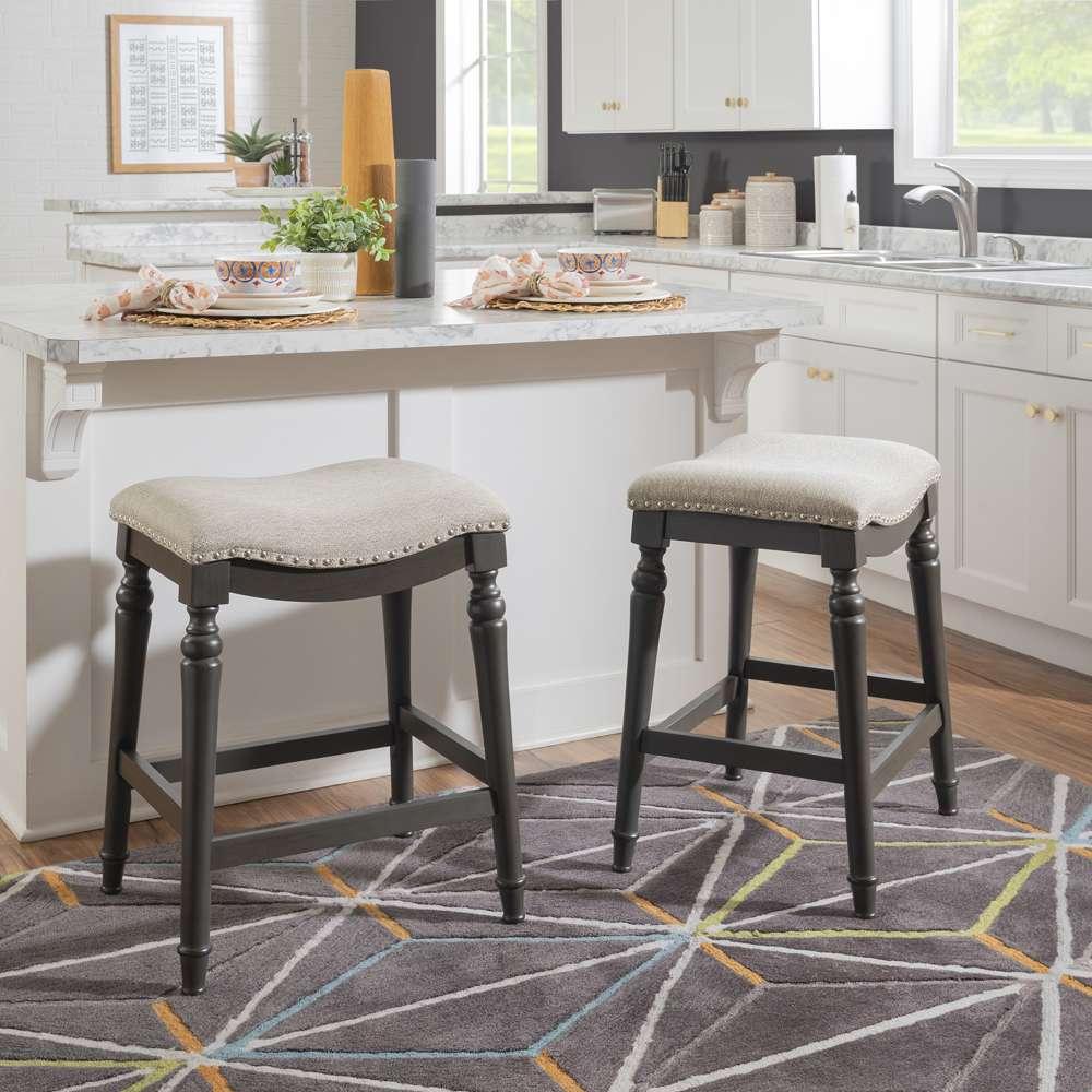 Powell Company - Hayes Big And Tall Counter Stool, Grey - D1043D16CSG veiw 5