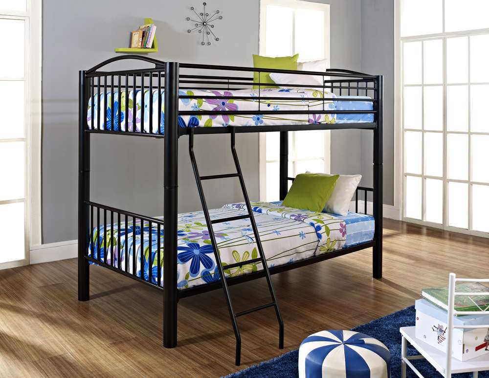Powell Company - Heavy Metal Black Twin Over Twin Bunk Bed - 938-138 veiw 2