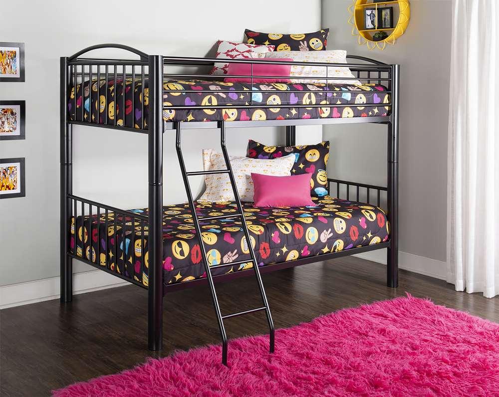Powell Company - Heavy Metal Black Twin Over Twin Bunk Bed - 938-138 veiw 3
