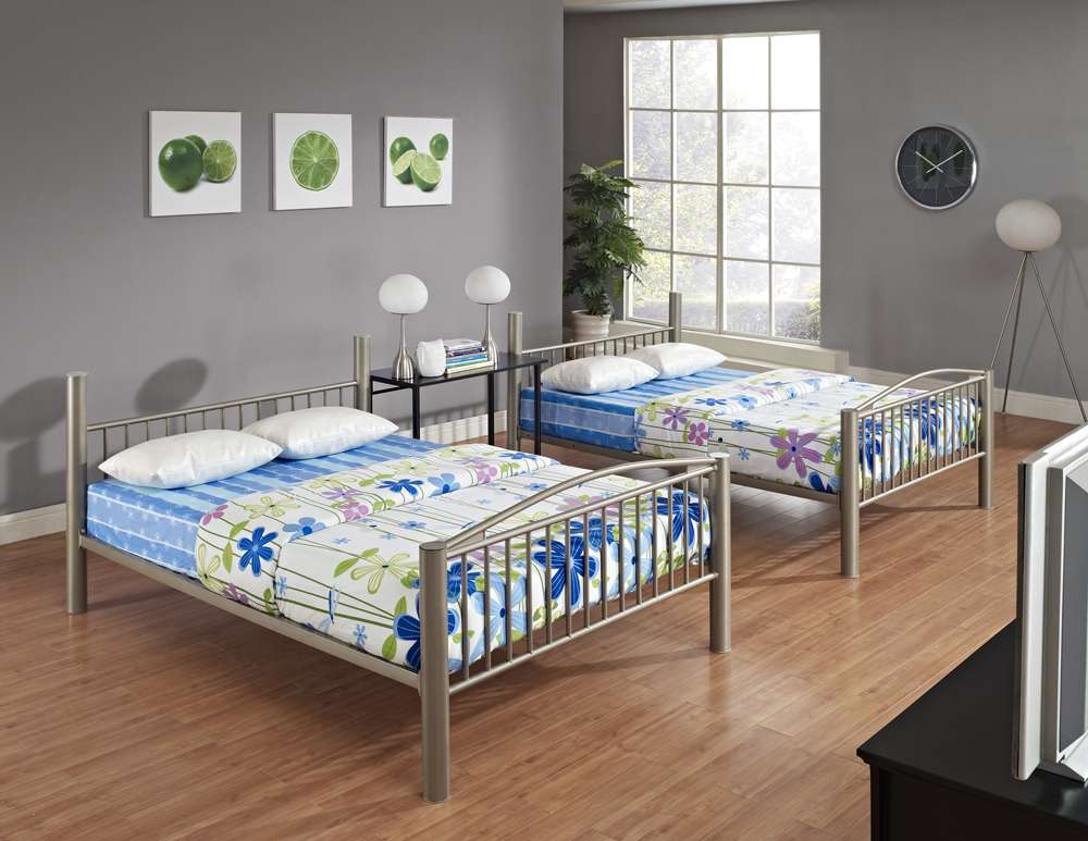 Powell Company - Heavy Metal Pewter Full Over Full Bunk Bed - 941-137 veiw 1