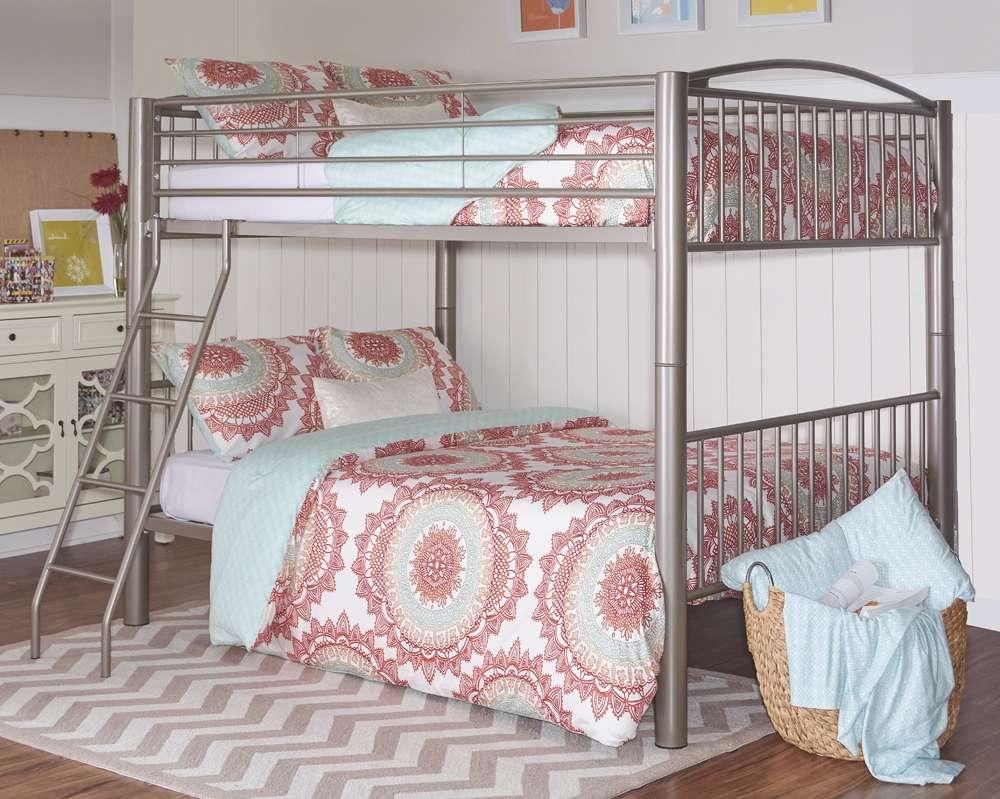 Powell Company - Heavy Metal Pewter Full Over Full Bunk Bed - 941-137 veiw 2