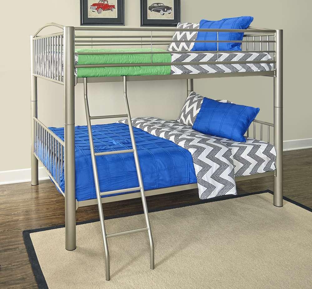 Powell Company - Heavy Metal Pewter Full Over Full Bunk Bed - 941-137 veiw 3