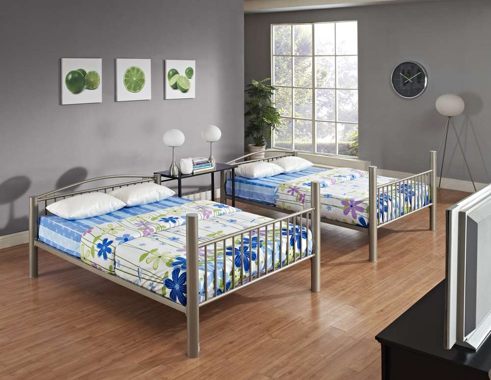 Powell Company - Heavy Metal Pewter Full Over Full Bunk Bed - 941-137 veiw 4