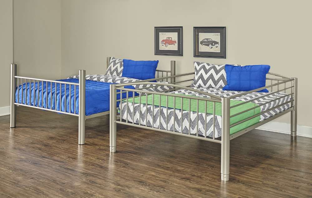 Powell Company - Heavy Metal Pewter Full Over Full Bunk Bed - 941-137 veiw 5