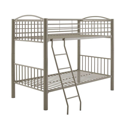 Powell Company - Heavy Metal Pewter Twin Over Twin Bunk Bed - 941-138 veiw 1