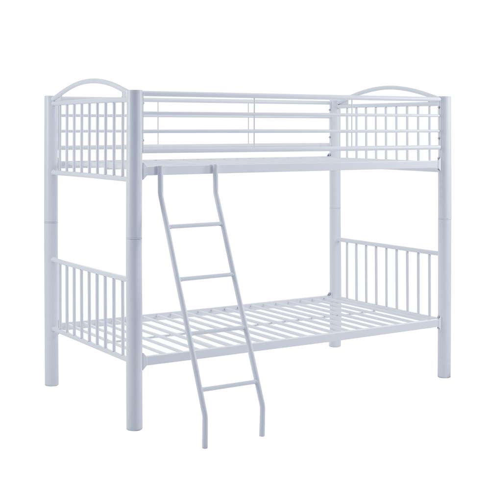 Powell Company - Heavy Metal Twin Twin White Bunk Bed - D1384Y20W veiw 1