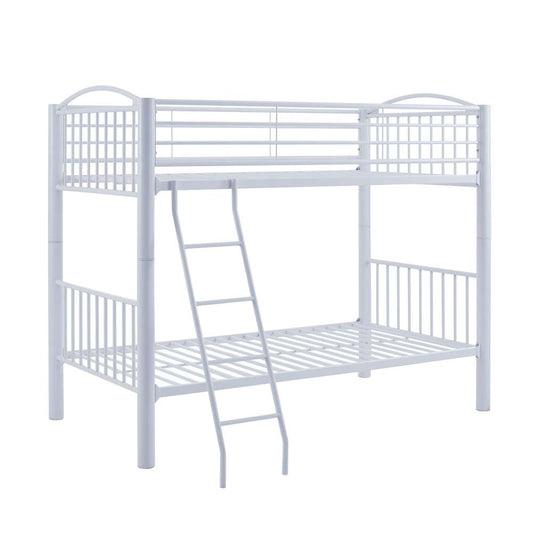 Powell Company - Heavy Metal Twin Twin White Bunk Bed - D1384Y20W veiw 1