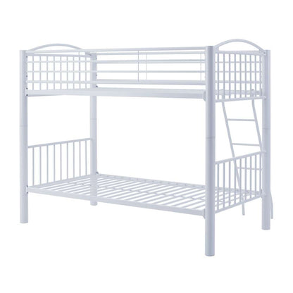 Powell Company - Heavy Metal Twin Twin White Bunk Bed - D1384Y20W veiw 4