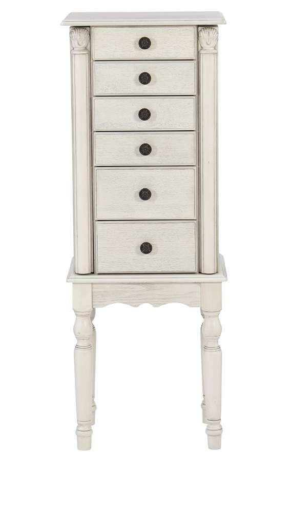 Powell Company - Imogen Jewelry Armoire Off White - D1319J20W veiw 2
