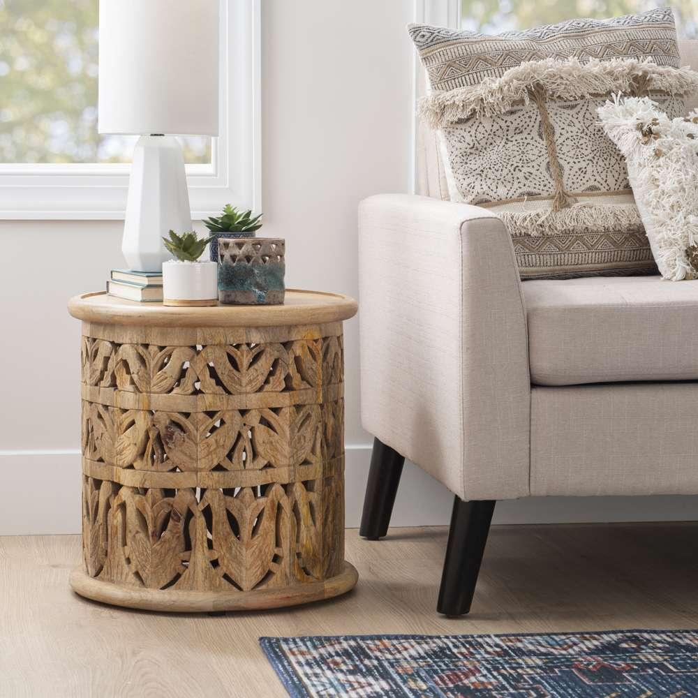 Powell Company - Indie Side Table Natural - D1428A21STNAT veiw 3