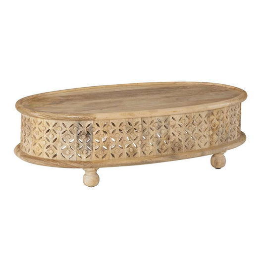 Powell Company - Inora Oval Coffee Table Natural - D1427A21CTNAT veiw 1