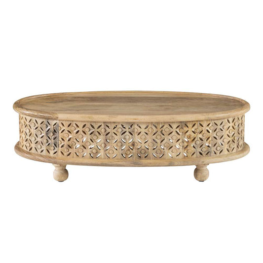 Powell Company - Inora Oval Coffee Table Natural - D1427A21CTNAT veiw 2