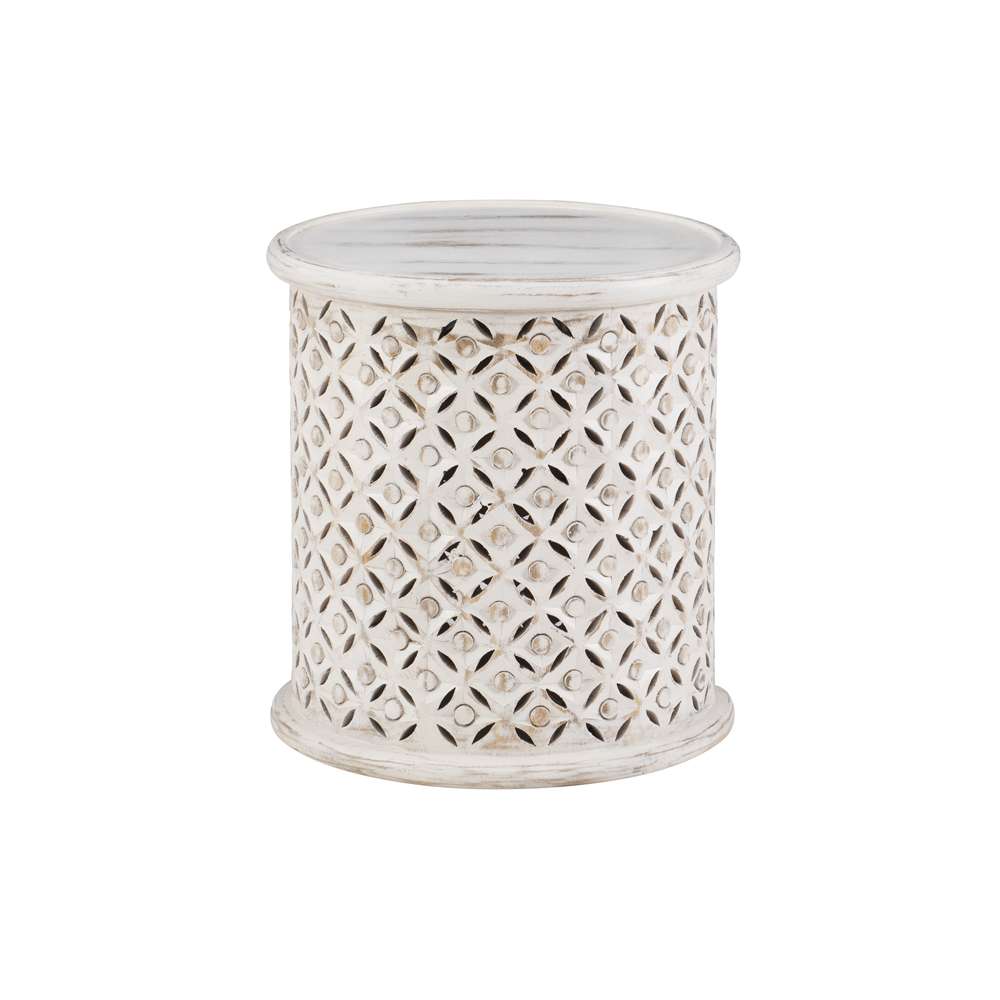 Powell Company - Inora Side Table White - D1427A21STWH veiw 1