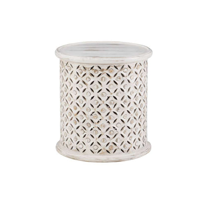 Powell Company - Inora Side Table White - D1427A21STWH veiw 1