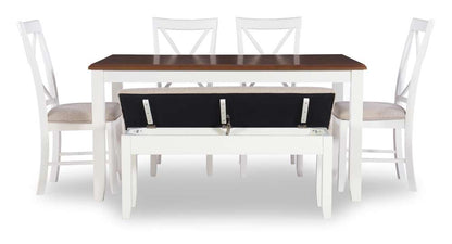 Powell Company - Jane Brown 6 Piece Dining Set - D1253D19BPC6 veiw 2