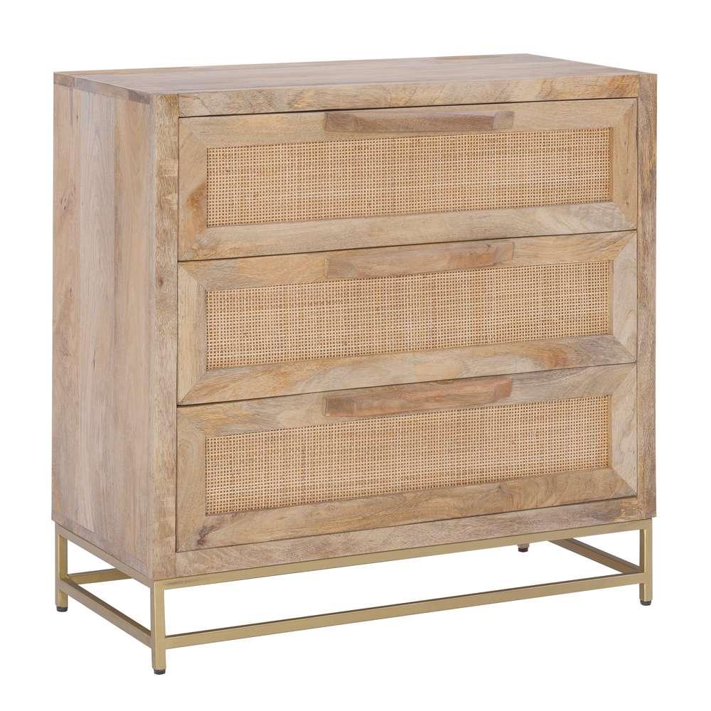 Powell Company - Janie Rattan Cabinet Three Drawers - D1239A19C3 view 1