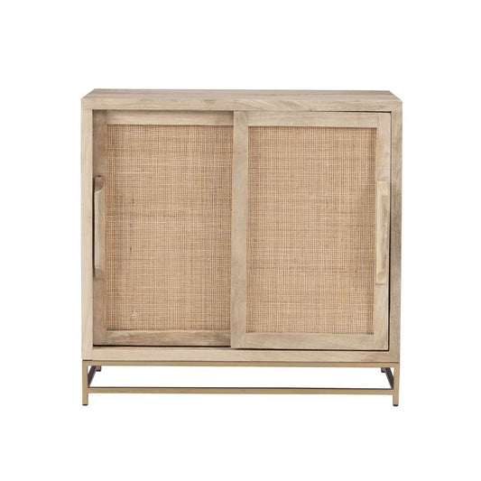 Powell Company - Janie Rattan Cabinet Two Sliding Doors - D1239A19C1 veiw 2