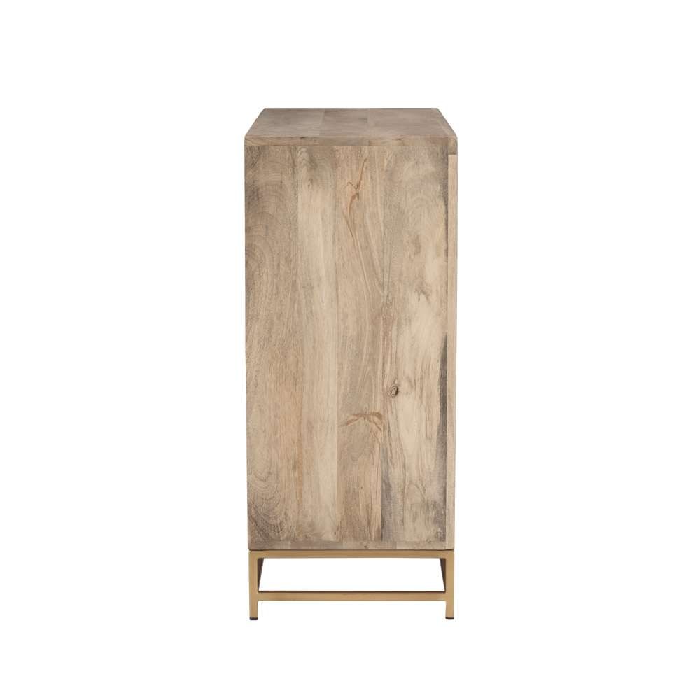 Powell Company - Janie Rattan Cabinet Two Sliding Doors - D1239A19C1 veiw 3