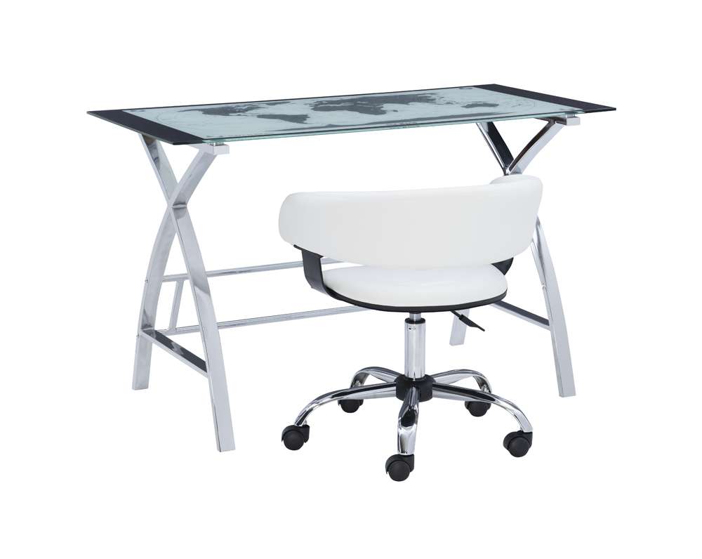 Powell Company - Jared Desk Set White - D1126A18 veiw 3