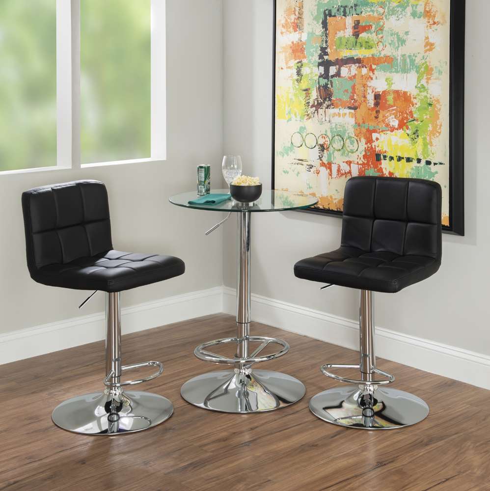 Powell Company - Jenna 3PC Pub Table Set Black - D1194B18PT3BL veiw 2