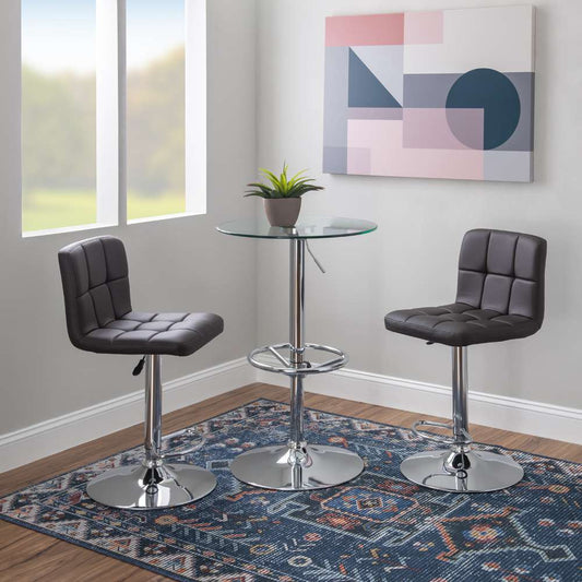 Powell Company - Jenna 3PC Pub Table Set Chocolate - D1194B18PT3CH veiw 1