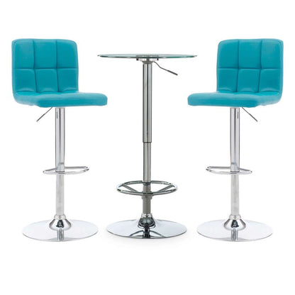Powell Company - Jenna 3PC Pub Table Set Teal - D1194B18PT3TE veiw 6