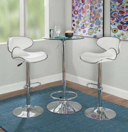 Powell Company - Jenna Adjustable 3PC Pub Set White - D1453B21PC3W veiw 2