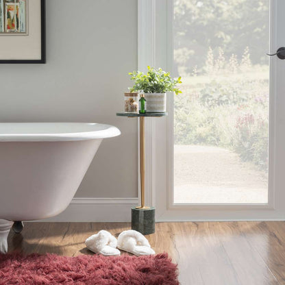 Powell Company - Justine Drink Table Gold With Green Marble - D1463A21BR veiw 5