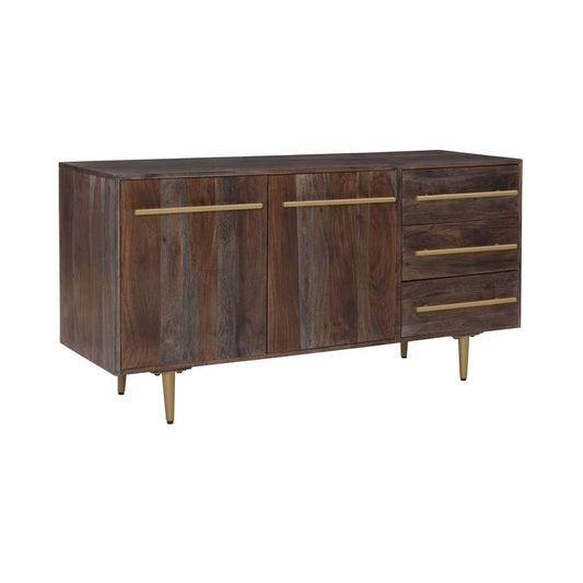Powell Company - Keavy Acacia Wood Console - D1446A21 veiw 1