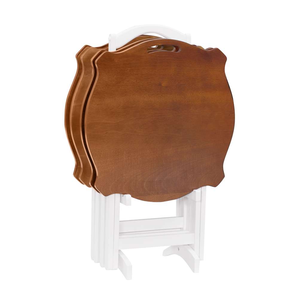 Powell Company - Laptop White Folding Tables - 15A8088TT-2 veiw 4