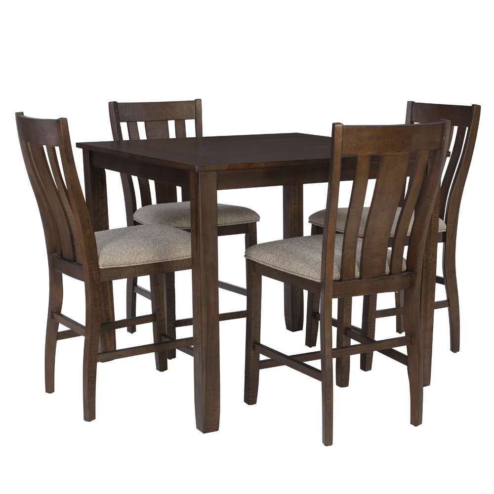 Powell Company - Lepine 5Pc Counter Height Set Brown/Beige - D1010LD23CTRPC5 veiw 1