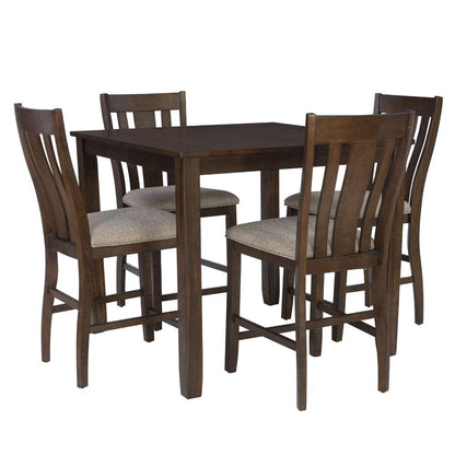 Powell Company - Lepine 5Pc Counter Height Set Brown/Beige - D1010LD23CTRPC5 veiw 1