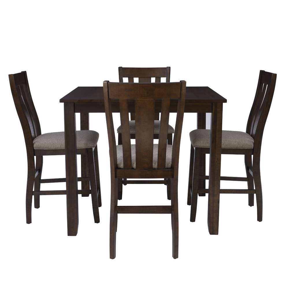 Powell Company - Lepine 5Pc Counter Height Set Brown/Beige - D1010LD23CTRPC5 veiw 2
