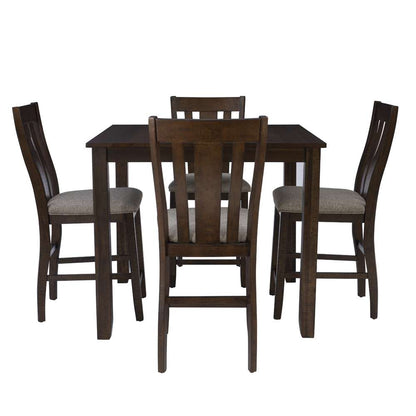 Powell Company - Lepine 5Pc Counter Height Set Brown/Beige - D1010LD23CTRPC5 veiw 2
