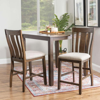 Powell Company - Lepine 5Pc Counter Height Set Brown/Beige - D1010LD23CTRPC5 veiw 8