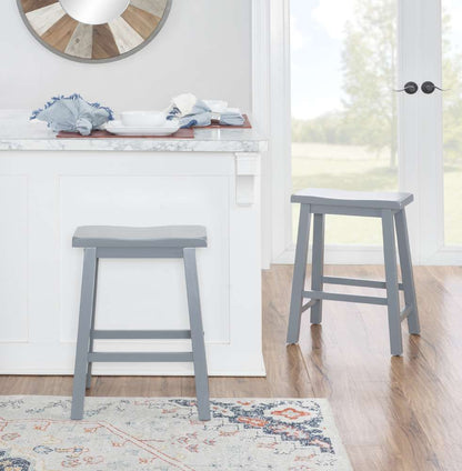 Powell Company - Logan Counter Stool Grey  - D1165B18CS veiw 6