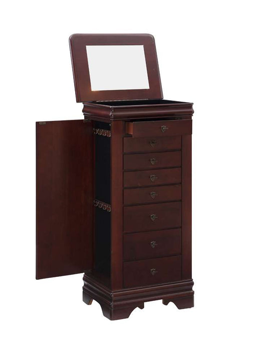 Powell Company - Louis Philippe Marquis Cherry Jewelry Armoire - 508-315 veiw 1
