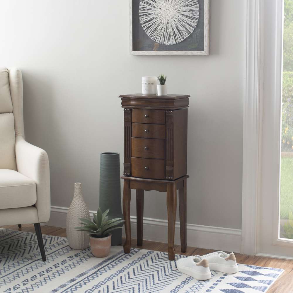 Powell Company - Louis Philippe Walnut Jewelry Armoire - 741-319 veiw 8