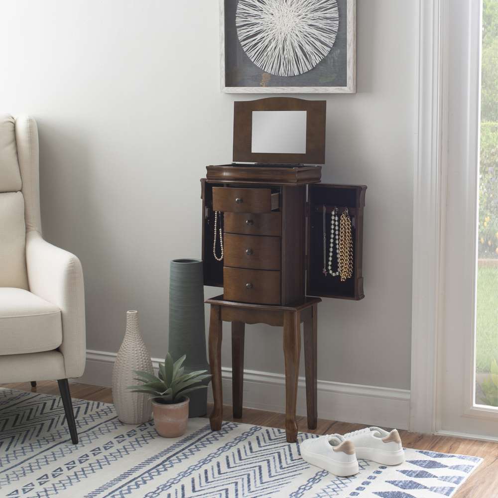 Powell Company - Louis Philippe Walnut Jewelry Armoire - 741-319 veiw 9