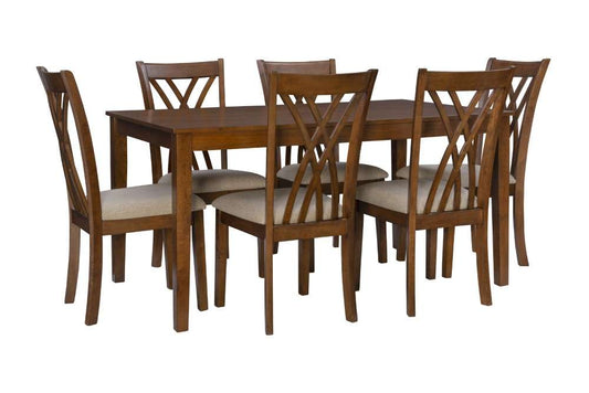 Powell Company - Maggie 7Pc Dining Set Brown - D1092D17B veiw 1