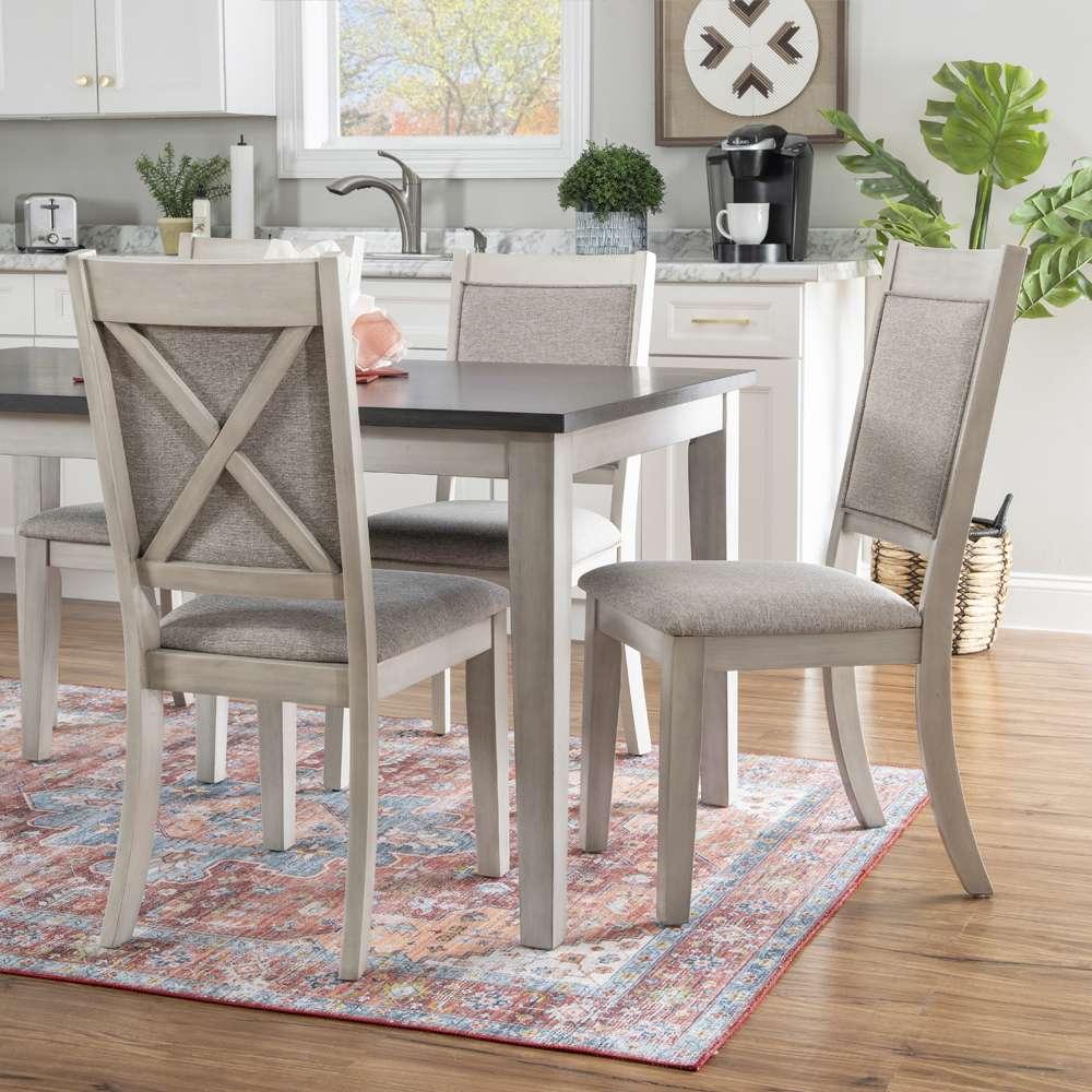 Powell Company - Marcum 7Pc Dining Set White/Grey - D1009LD23PC7 veiw 8