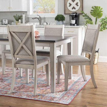 Powell Company - Marcum 7Pc Dining Set White/Grey - D1009LD23PC7 veiw 8