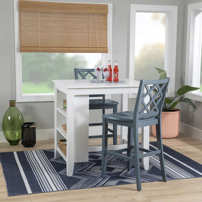 Powell Company - Mayfair Counter Height Space Saving Table White - D1015LD23CTSS veiw 8