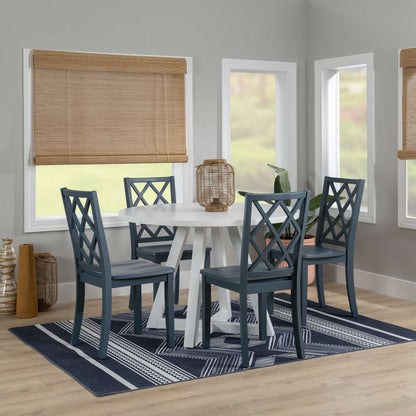 Powell Company - Mayfair Round Dining Table White - D1015LD23RDTW veiw 7