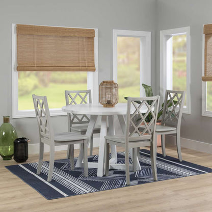 Powell Company - Mayfair Round Dining Table White - D1015LD23RDTW veiw 9
